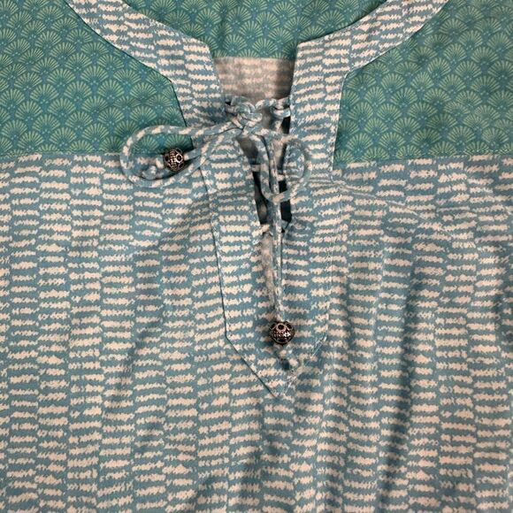 J. Jill Peasant tunic lace front Top size Medium - Picture 5 of 11